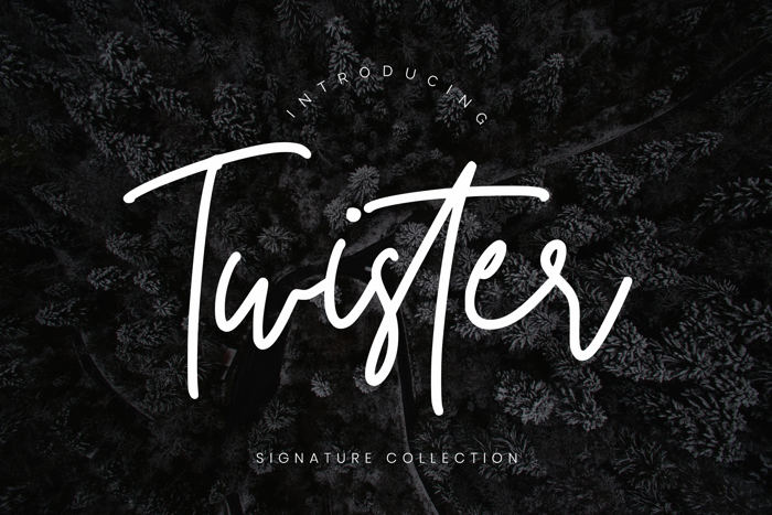 Twister Font poster