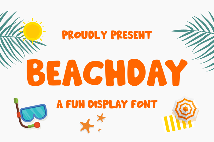 Beachday Font poster