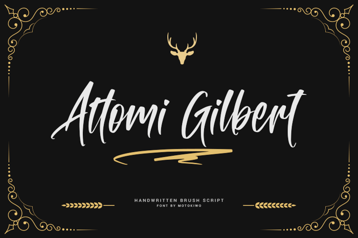 Attomi Gilbert Font poster