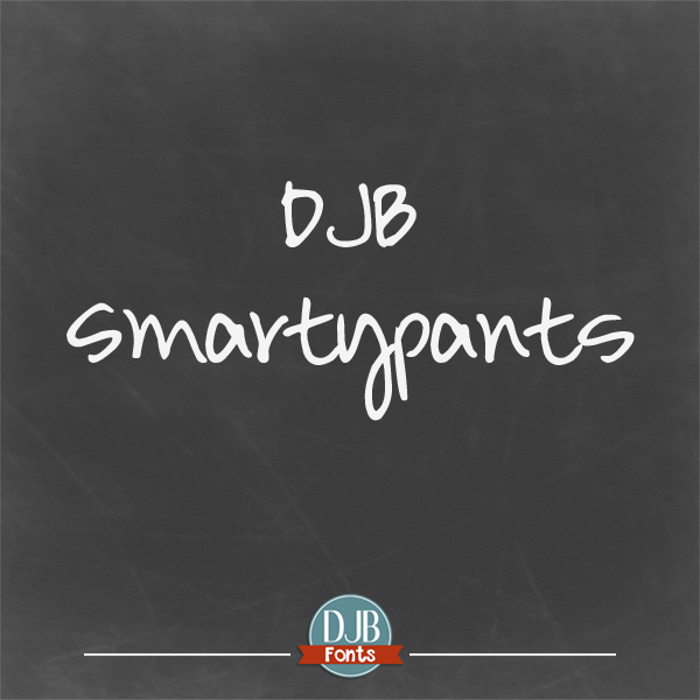 DJB Smarty Pants Font poster