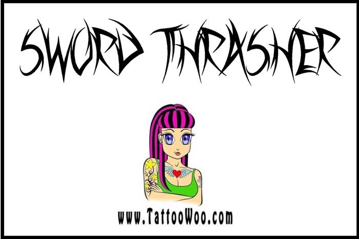 Sword Thrasher Font poster