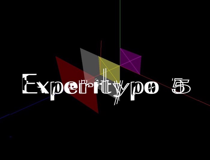 ExperiTypo5 Font poster