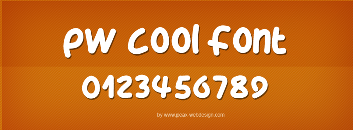PWCoolFont Font poster