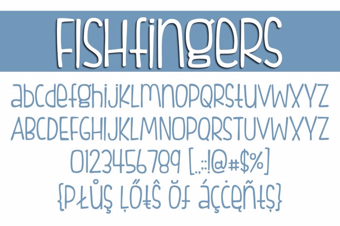 FISHfingers Font poster