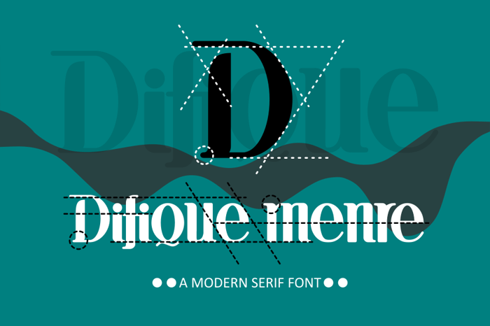 Difique menre Font poster