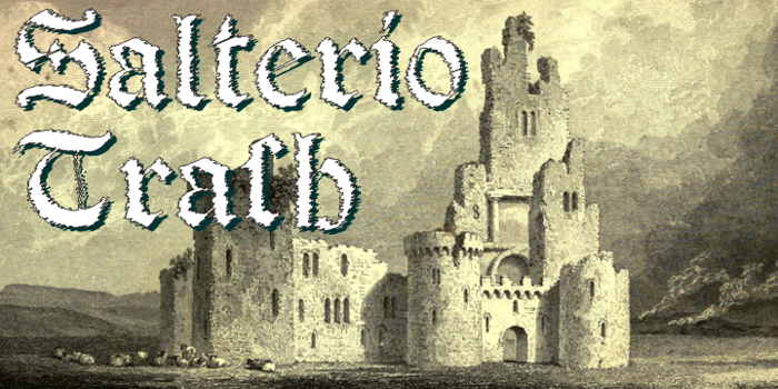 Salterio Trash Font poster