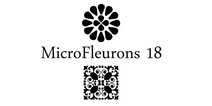 Micro Fleurons Eighteen Font poster