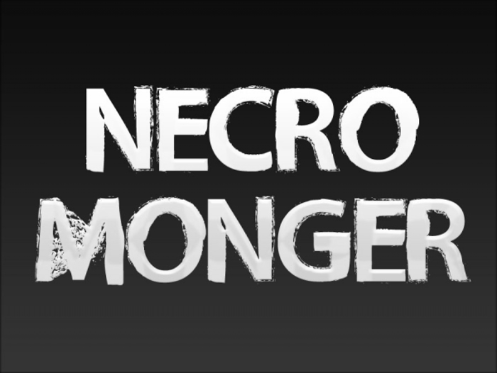 Necro Monger Font poster