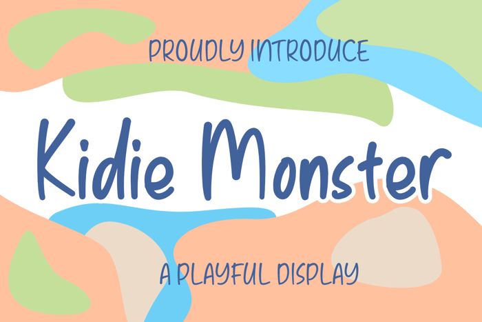 Kidie Monster Font poster