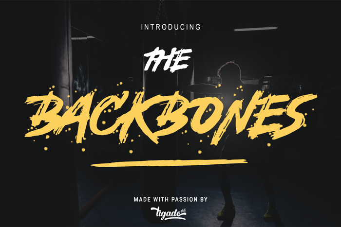 Backbones Font poster