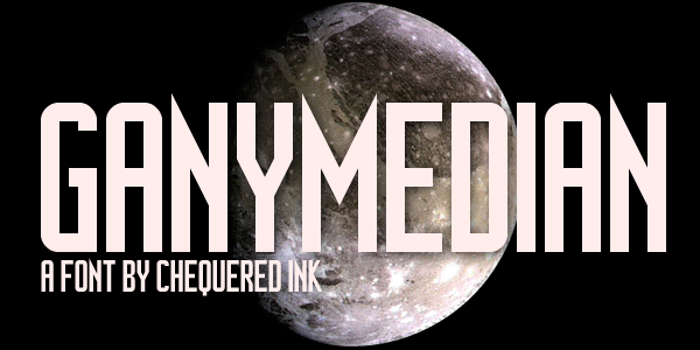 Ganymedian Font poster