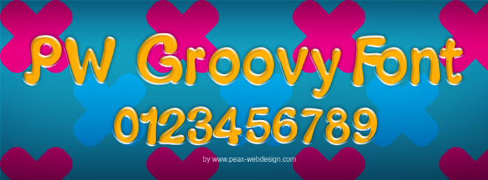 PWGroovy Font poster