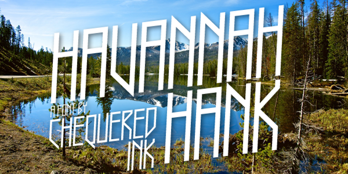 Havannah Hank Font poster