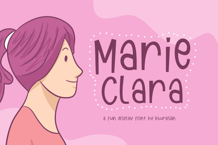 Marie Clara Font poster