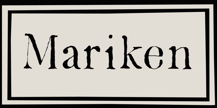 DK Mariken Font poster