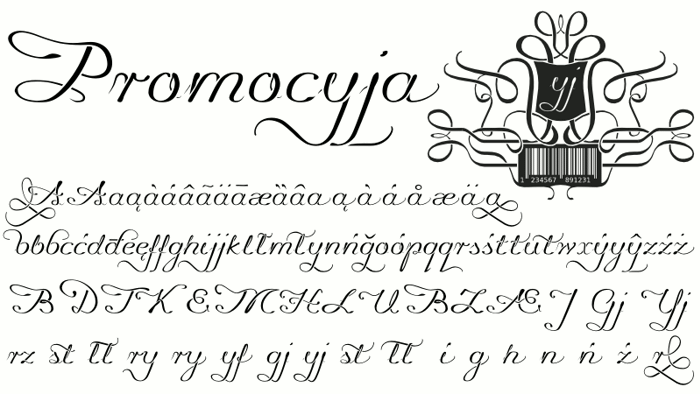 Promocyja Font poster