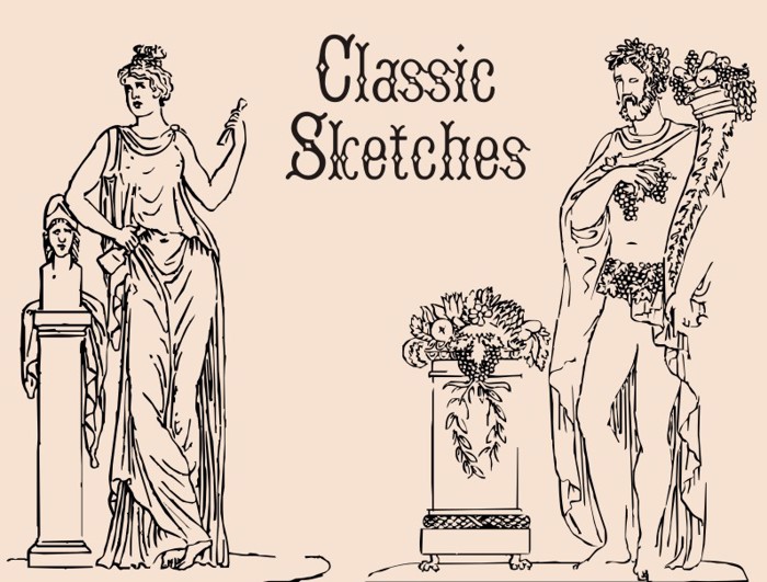 ClassicSketches Font poster