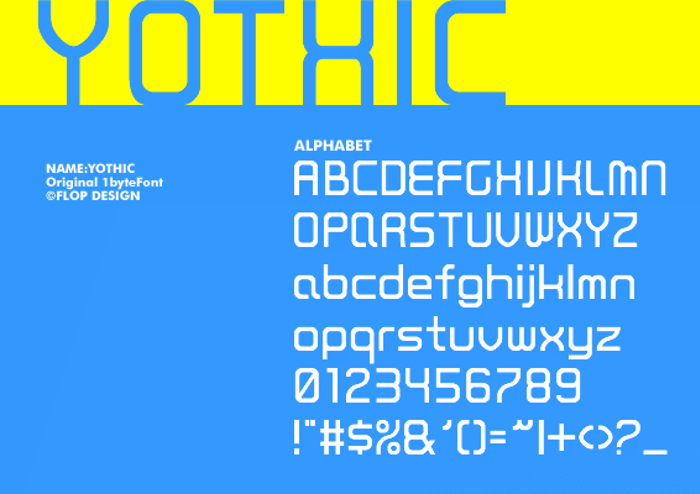 Yothic Font poster