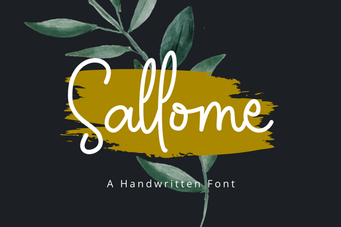 Sallome Font poster