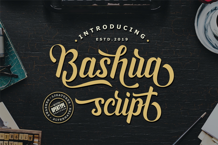 Bashira Font poster