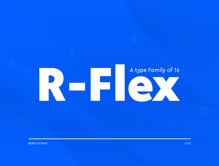 R-Flex Font poster