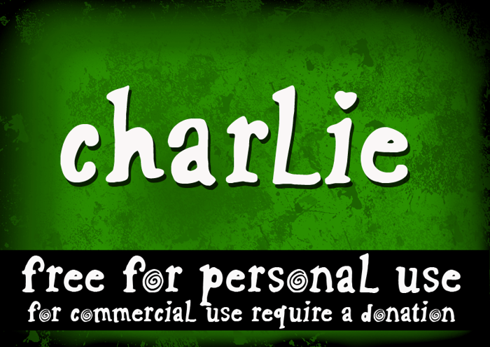 CF Charlie Font poster
