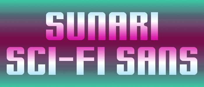 Sunari Font poster