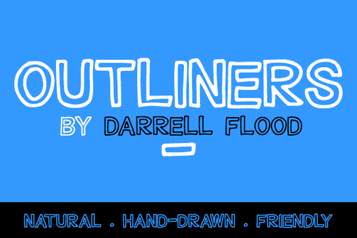 Outliners Font poster
