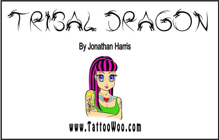 Tribal Dragon Font poster