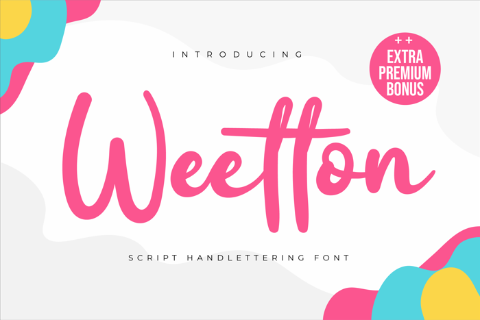 Weetton Font poster