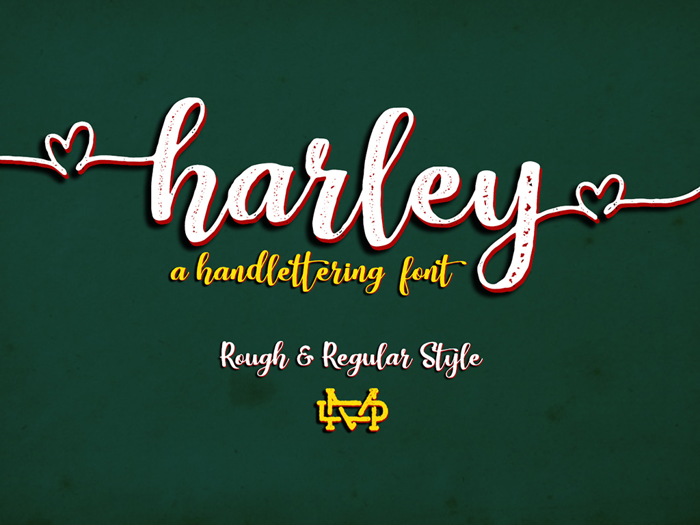 Harley Script Font poster