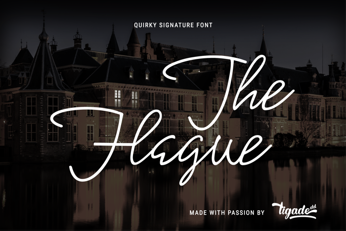 The Hague Font poster