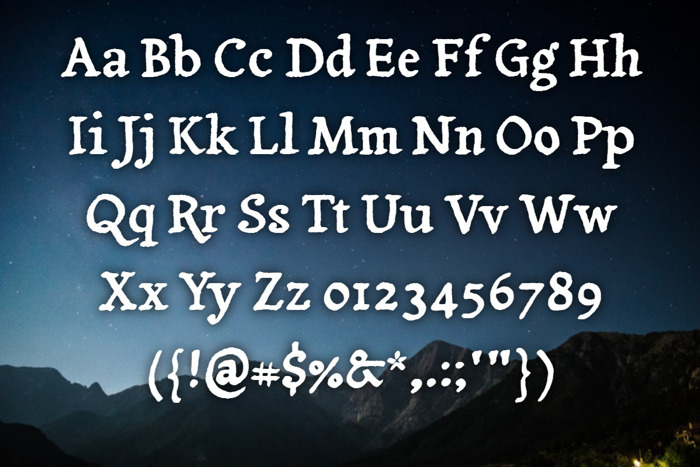 Yanone Tagesschrift Font poster