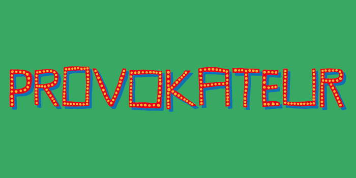 Provokateur DEMO Font poster