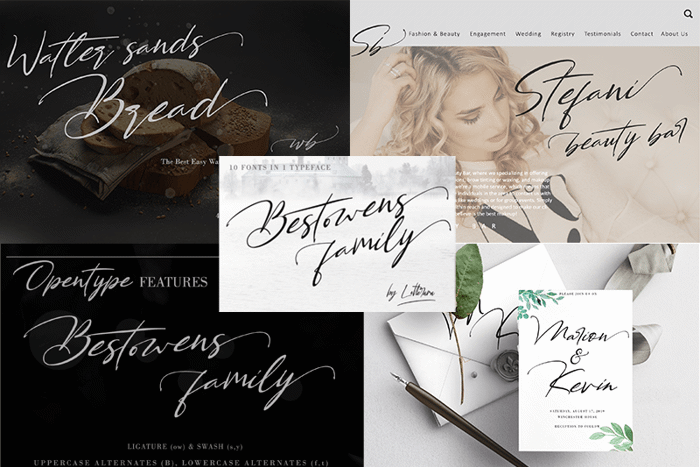 Bestowens Family Font poster