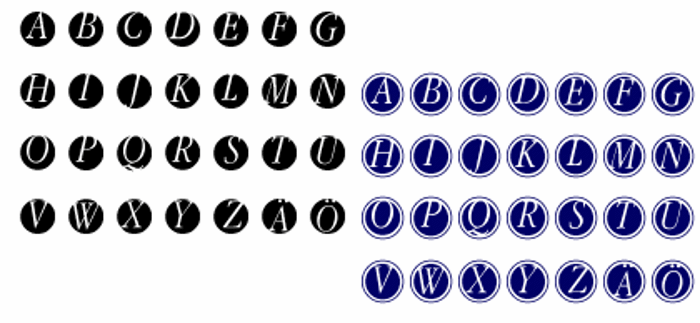 GaraNitials Font poster