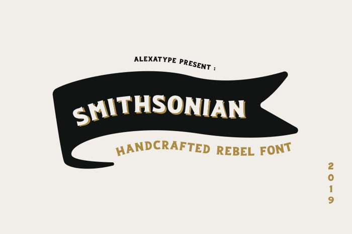 Smithsonian Font poster
