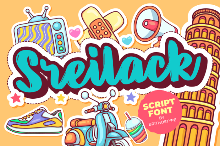 Sreilack Font poster
