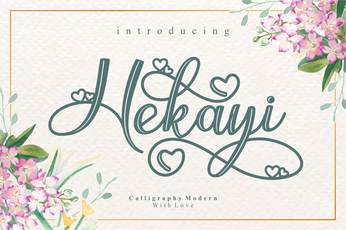 Hekayi Font poster