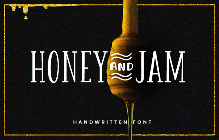 Honey&Jam Font poster
