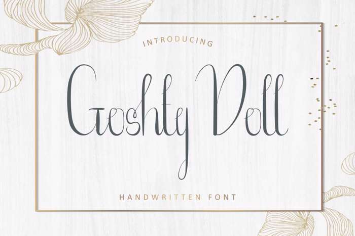 Goshty Doll Font poster