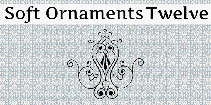 Soft Ornaments Twelve Font poster