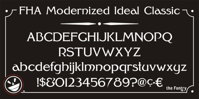 FHA Modernized Ideal ClassicNC Font poster