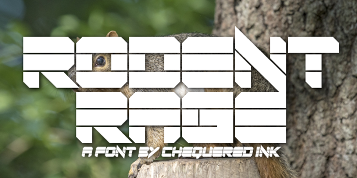Rodent Rage Font poster