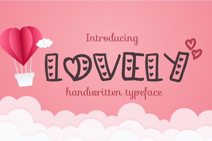 Lovely Font poster