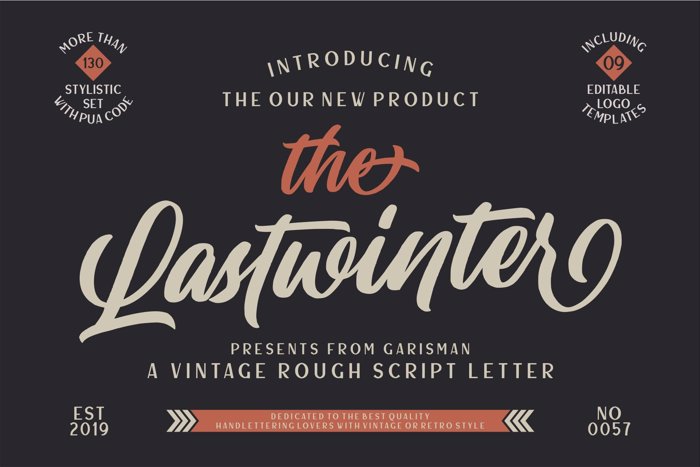 Lastwinter Font poster