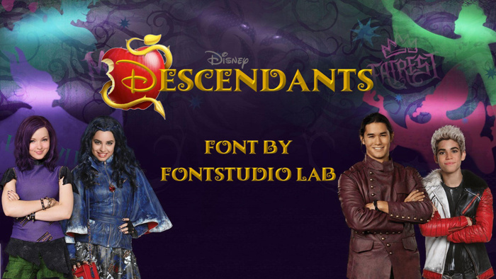 Descendants Font poster
