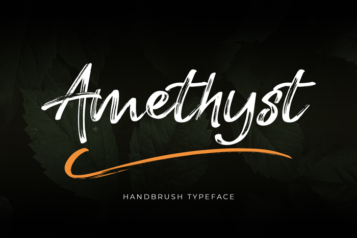 Amethyst Font poster