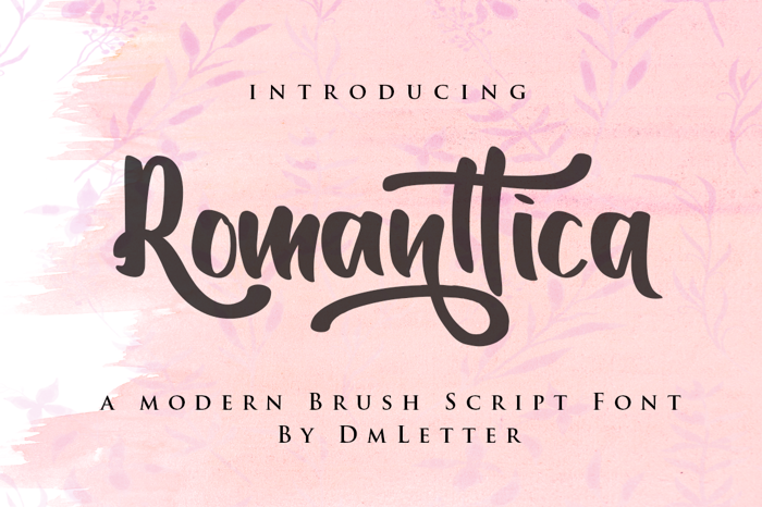 Romanttica Font poster