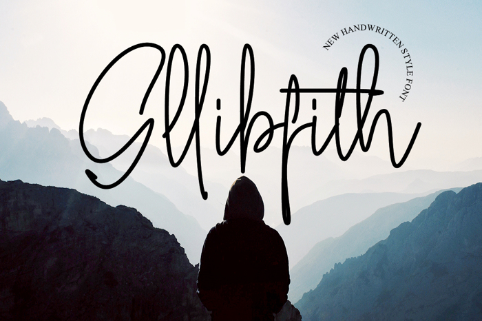 Gllibfith Font poster